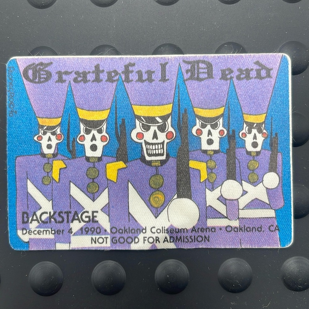 Grateful Dead 12/4/90 Backstage Pass